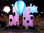 Логотип печатания лампа галоида света СИД 4.6м/15.1фт раздувная с воздушным шаром другого цвета