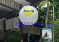 Рекламировать декоративный воздушный шар луны треноги PVC освещает проводника деятельности при выставки 600W 90cm