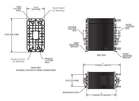 Большая стабильность Ionpure CEDI LX-Z IP-LXM30Z-5 для электроэнергетической промышленности