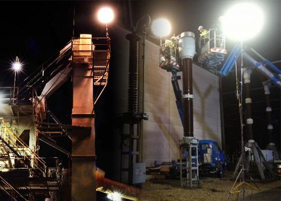 Световая башня с безопасным светодиодным шаром 600 Вт – освещение без бликов для ремонта дорог