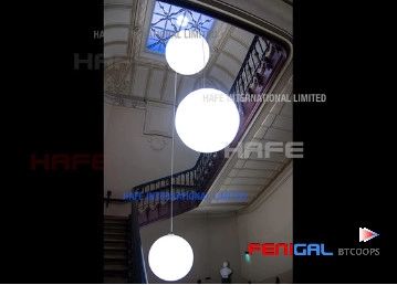 600W PVC Tripod Muse Balloon Light | 90cm Advertising Decoration Model Exhibition Event Lighting Guide Two-in-One