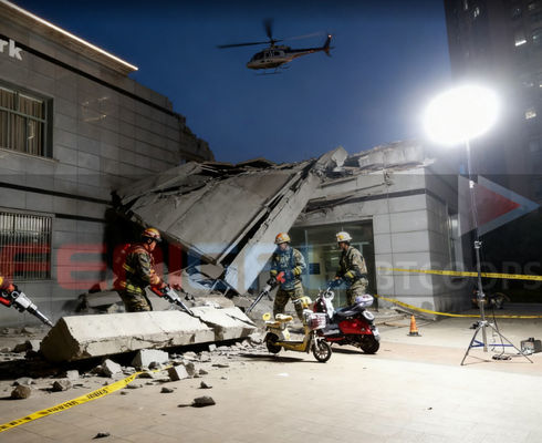 90cm 360° Portable Glare-Free Moon Balloon Light - The Ideal Choice for Construction and Outdoor Lighting